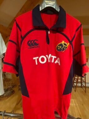 Vintage 2005 Canterbury Munster Rugby Jersey Shirt Mens Medium Toyota sponsor